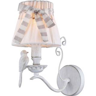 👉 Wand lamp stoffen wit wandlamp Bird met vogel figuur