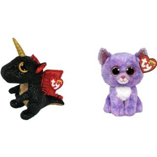 👉 Knuffel Ty - Beanie Boo's Grindal Dragon & Cassidy Cat 8720679619069