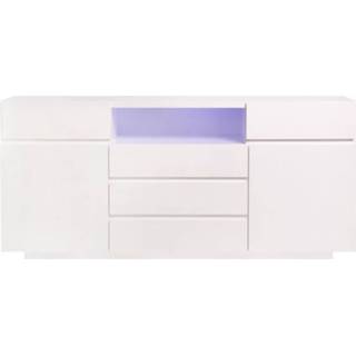 👉 Dressoir Inclusief Led-verlichting - 2 Deuren En 5 Laden L 175 X D 40 H 81 Cm Lux 3612408502351