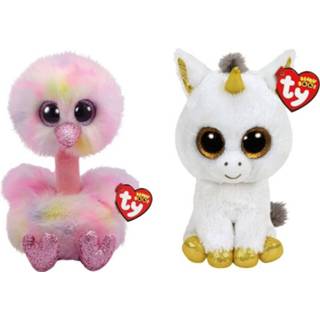 👉 Knuffel Ty - Beanie Buddy Avery Ostrich & Pegasus Unicorn 8720679633973