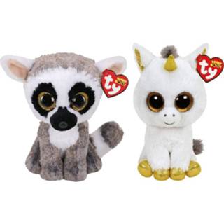 👉 Knuffel Ty - Beanie Buddy Linus Lemur & Pegasus Unicorn 8720679635922