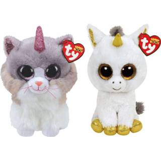 👉 Knuffel Ty - Beanie Buddy Asher Cat & Pegasus Unicorn 8720679636042