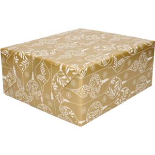 👉 Inpakpapier 2x Rollen Kerst Inpakpapier/cadeaupapier Ornamenten 200 X 70 Cm - Cadeaupapier 8720576318621