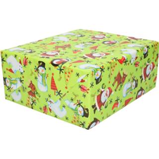 👉 Inpakpapier 2x Rollen Kerst Inpakpapier/cadeaupapier Herten 200 X 70 Cm - Cadeaupapier 8720576318416