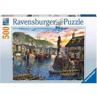 👉 Puzzel Ravensburger 'S Ochtends Bij De Haven 500pcs 4005556150458