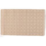 👉 Badmat beige Badmat/douchemat Anti-slip Vierkant Patroon 69 X 39 Cm - Badmatjes 8430852683373