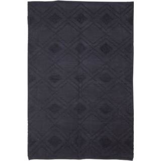 👉 Vloerkleed blauw Badstof - 120 X 180 Gerookt 3663655046112
