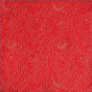 👉 Tafel rood 15x Diner/lunch Servetten 40 X Cm Luxe Deco Print - Feestservetten 8712159098440