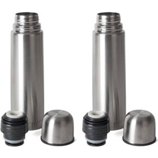 👉 Thermosfles RVS Set Van 2x Stuks / Isoleerfles Voor Onderweg 750 Ml - Thermosflessen 8720276888981