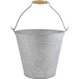 👉 Handvat Zinken Emmer/bloempot/plantenpot Met 9,5 Liter - Emmers 8714982099977