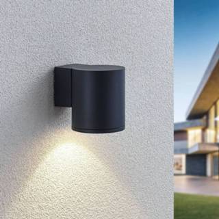 👉 Buiten wandlamp drukgegoten aluminium antraciet lindby warmwit a+ LED buitenwandlamp Visavia, één lampje