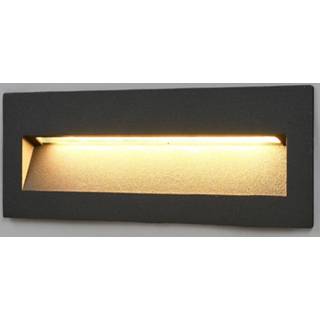 👉 Donkere led-inbouwlamp Loya, wandmontage buiten