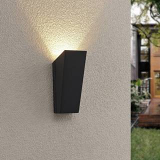 👉 Buiten wandlamp aluminium warmwit antraciet a+ mannen Lucande Maniela LED wandlamp, uplight
