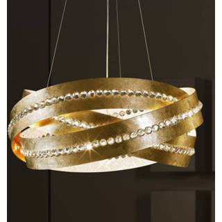 👉 Hang lamp bladgoud goud Essentia - hanglamp met
