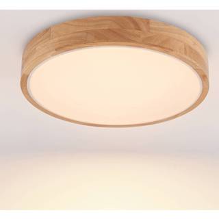 👉 Plafondlamp hout eiken eikenhout a+ Lindby Milada LED plafondlamp,