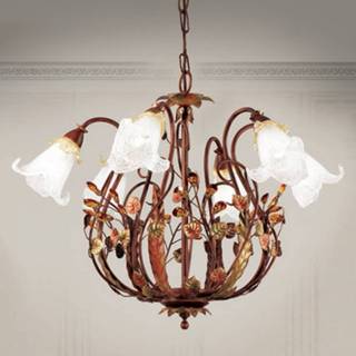 👉 Hanglamp bruin Florentijnse stijl - Zarah 6 lichtbronnen