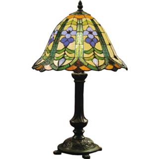 👉 Gebloemde tafellamp Eleanor in Tiffany-stijl