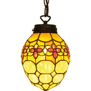 👉 Hanglamp bruin Carla - een in Tiffany-stijl