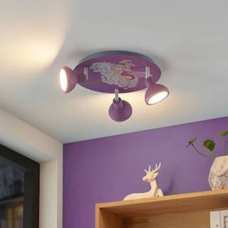 👉 Plafondlamp roze Lindby Roxas plafondlamp, Fee