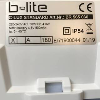 👉 Noodlamp LED C-Lux standaard, centrale toevoer