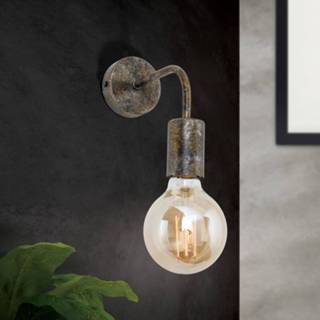 👉 Vintage wandlamp roestbruin Rati
