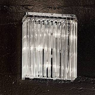 👉 Wandlamp chroom Fonkelende FUTURE met glasstaafjes