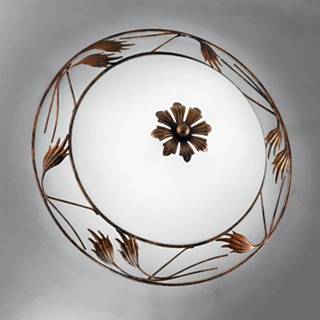 👉 Plafondlamp antiek-bruin AROSA in landhuisstijl, 40 cm