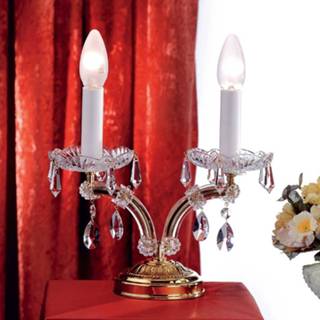 👉 Tafellamp helder kristal Chique TJURA met kristallen