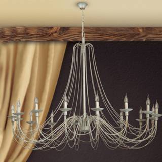 👉 Kroonluchter ivoor Prachtig gebogen Antonina 16