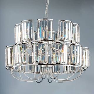 👉 Kroon luchter kristal metaal chroom a++ Met K9 kristallen bezette kroonluchter Gstaad