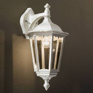 👉 Buiten wandlamp drukgegoten aluminium a++ wit-goud wit Buitenwandlamp Puchberg, hangend,