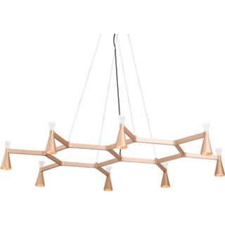 👉 Hang lamp aluminium goud goud-mat warmwit LED hanglamp Scala in mat goud, dimbaar