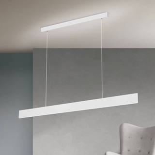 👉 Hang lamp aluminium wit a+ warmwit LED hanglamp Gideon, Up- & downlight,