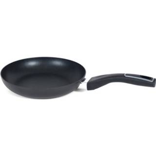 Wokpan zwarte houten steel Wok/wokpan 28 Cm Met Anti-aanbak Laag En - Wokpannen Koken Wokken 8430540367967