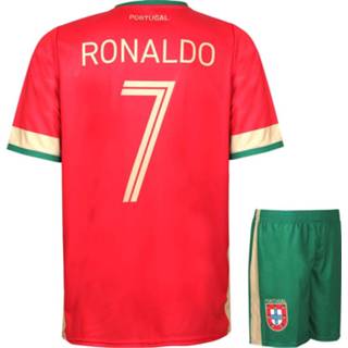 👉 Voetbaltenue polyester portugal voetbaltenues rood kinderen Ronaldo - Shirt Broekje 2020-2022 Kids en Senior