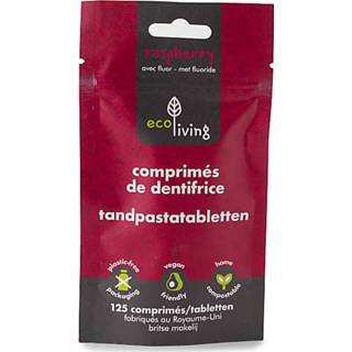 👉 Tandpasta Eco Living Tabletten met Fluor - Framboos 5060636882291
