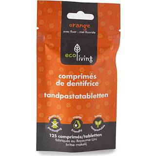 👉 Tandpasta Eco Living Tabletten met Fluor - Sinaasappel 5060636882277