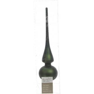 👉 Donkergroen glas Piek Mat (26cm) Pine Green 8718532234740