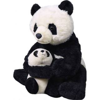 👉 Knuffel zwart wit pluche Wild Republic Panda 30 Cm Junior Zwart/wit 2-delig 92389193985