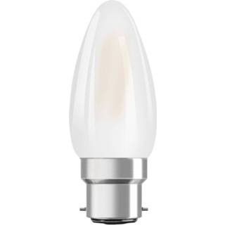 👉 Kaars a++ warmwit OSRAM LED B22d Classic 827 4W mat 4058075437227