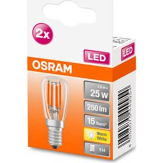 👉 OSRAM LED lamp E14 T26 2,2W 2.700K helder 2/pak
