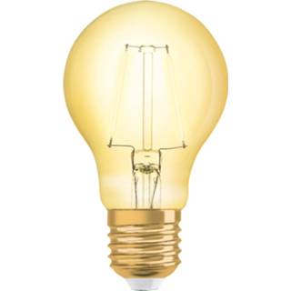 Goud warmwit a++ OSRAM LED lamp E27 2,5W 1906 ClassicA 2.400K