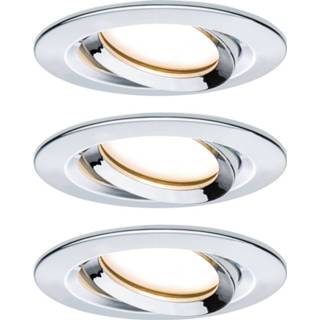 👉 Metaal modern zilver Home24 LED-inbouwlamp Nova Plus III, Paulmann 4000870936849