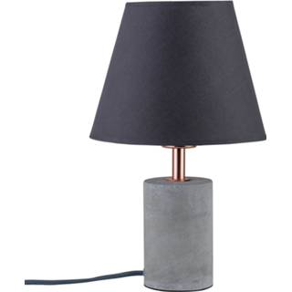 👉 Tafel lamp textiele zwart mat Strakke tafellamp Tem