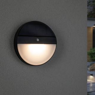 👉 Bewegingsmelder c accu antraciet warmwit kunststof Paulmann solar-wandlamp Elois,