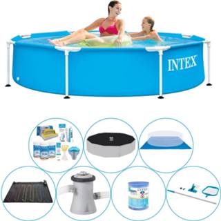 👉 Zwembad Intex Metal Frame Rond 244x51 Cm - Comfort Pakket 8720574943962