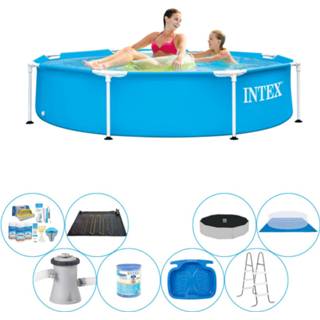 👉 Zwembad Intex Metal Frame Rond 244x51 Cm - Deluxe Pakket 8720574944037
