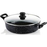 👉 Hapjespan zwart Westinghouse 28 Cm Black Marble 4895091388801