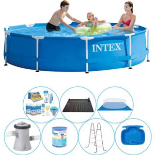 👉 Zwembad Super Deal - 8-delig Intex Metal Frame Rond 305x76 Cm 8720574962918