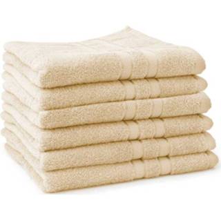 👉 Handdoek Linnick Pure 60x110cm - Ivory- Set Van 6 8719727040030